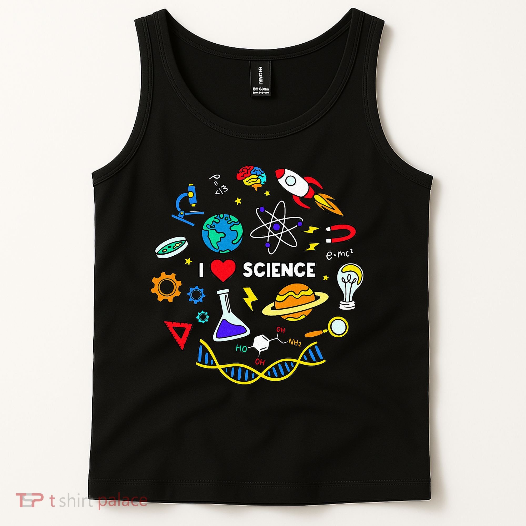 Science Lover Chemistry Biology Physics Love Science  Tank Top