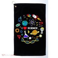 Science Lover Chemistry Biology Physics Love Science  Golf Towel thumb 0