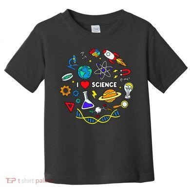 Science Lover Chemistry Biology Physics Love Science  Toddler T-Shirt