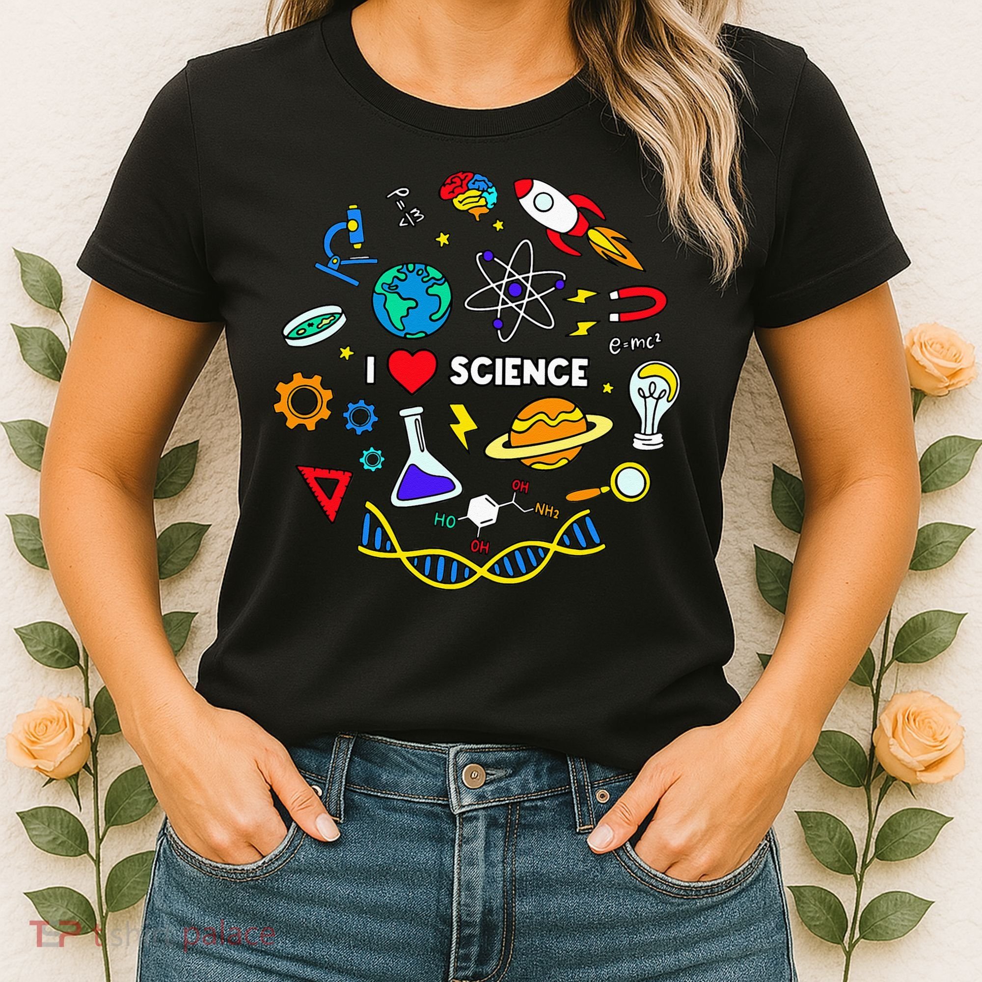 Science Lover Chemistry Biology Physics Love Science  Women's T-Shirt