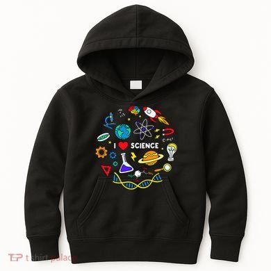 Science Lover Chemistry Biology Physics Love Science  Kids Hoodie