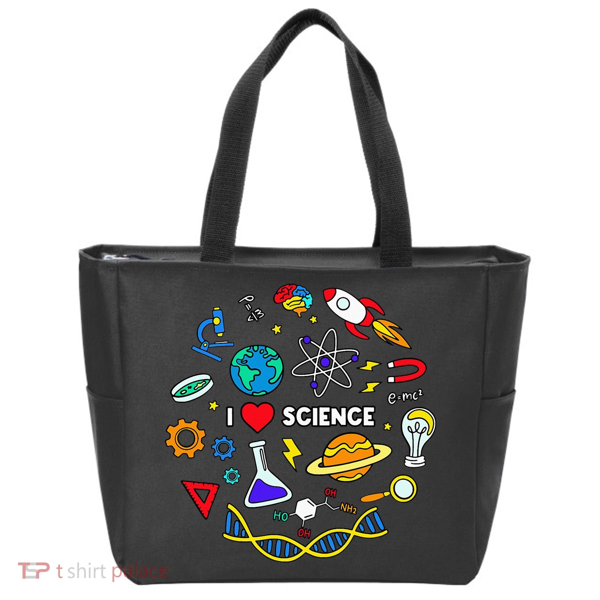 Science Lover Chemistry Biology Physics Love Science  Tote Bag