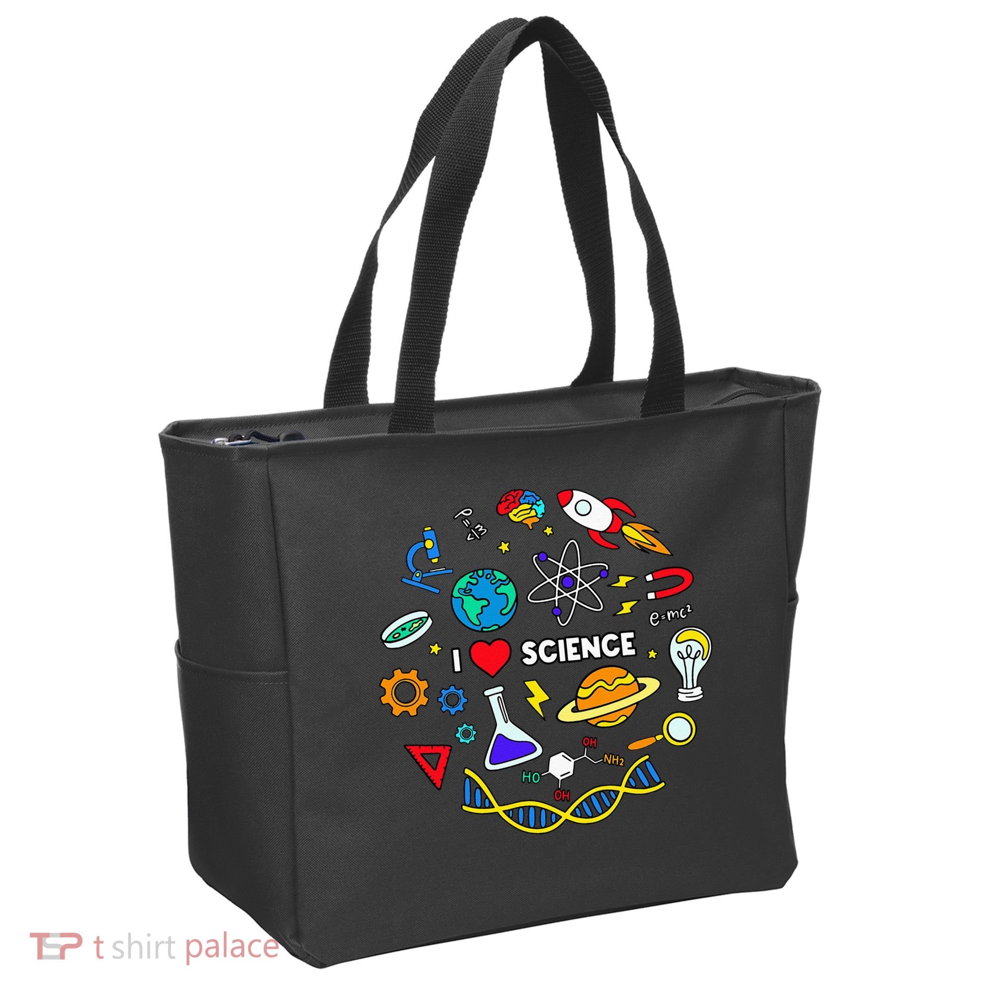 Science Lover Chemistry Biology Physics Love Science  Tote Bag