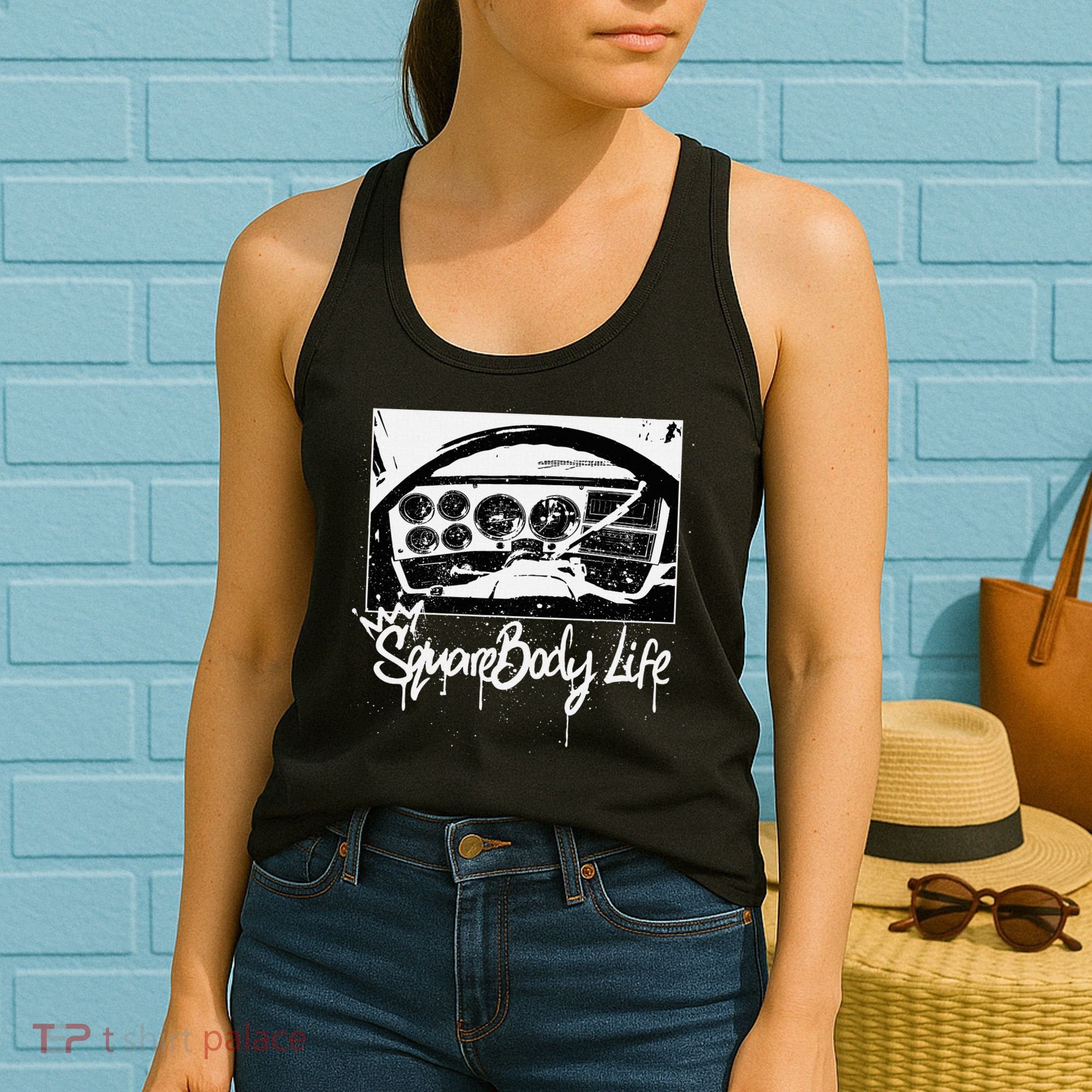 Squarebody Life C10 Classic Truck Squarebody Nation Women's Tank Top