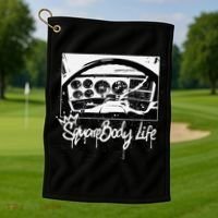 Squarebody Life C10 Classic Truck Squarebody Nation Golf Towel thumb 1