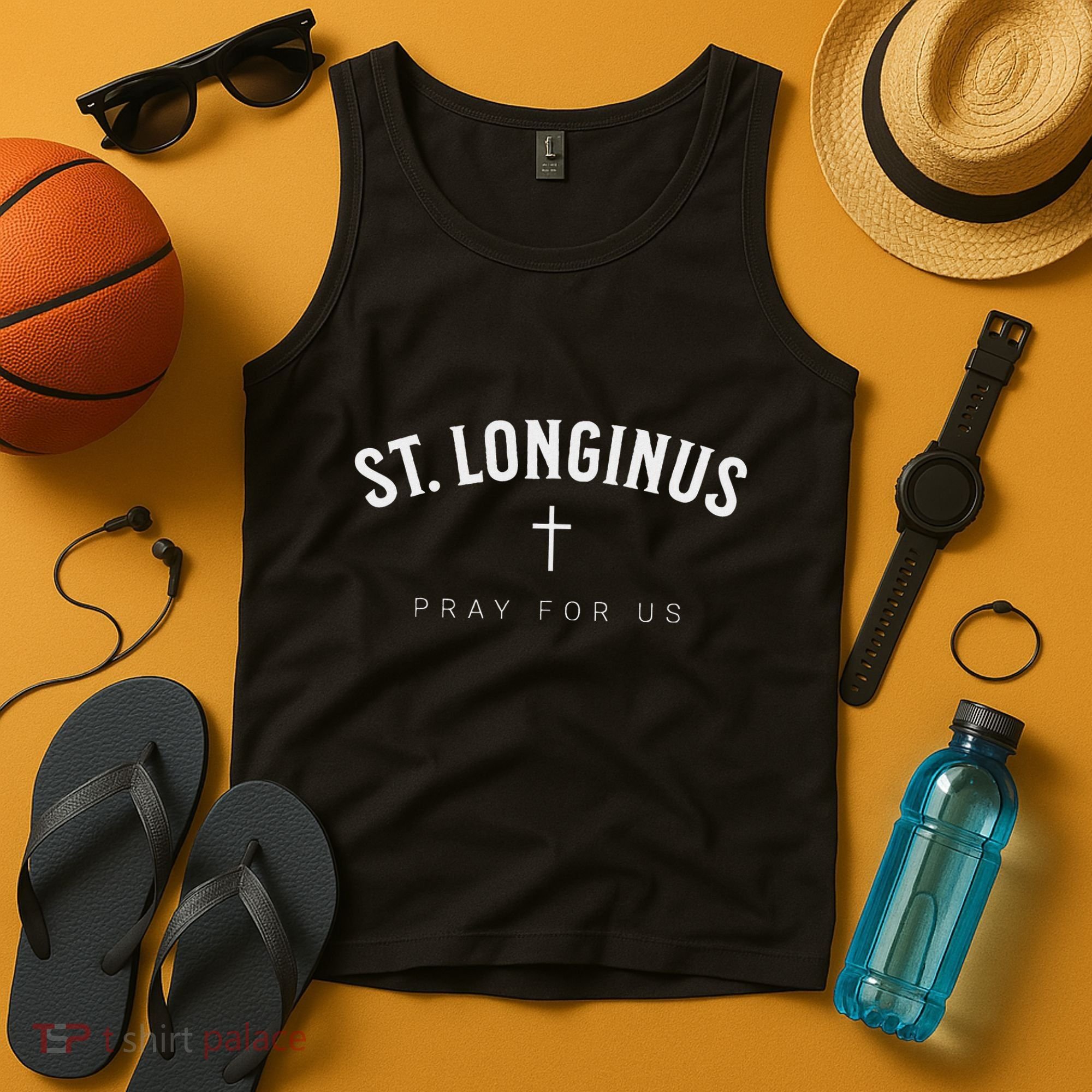 St. Longinus Catholic Christian Saint Tank Top