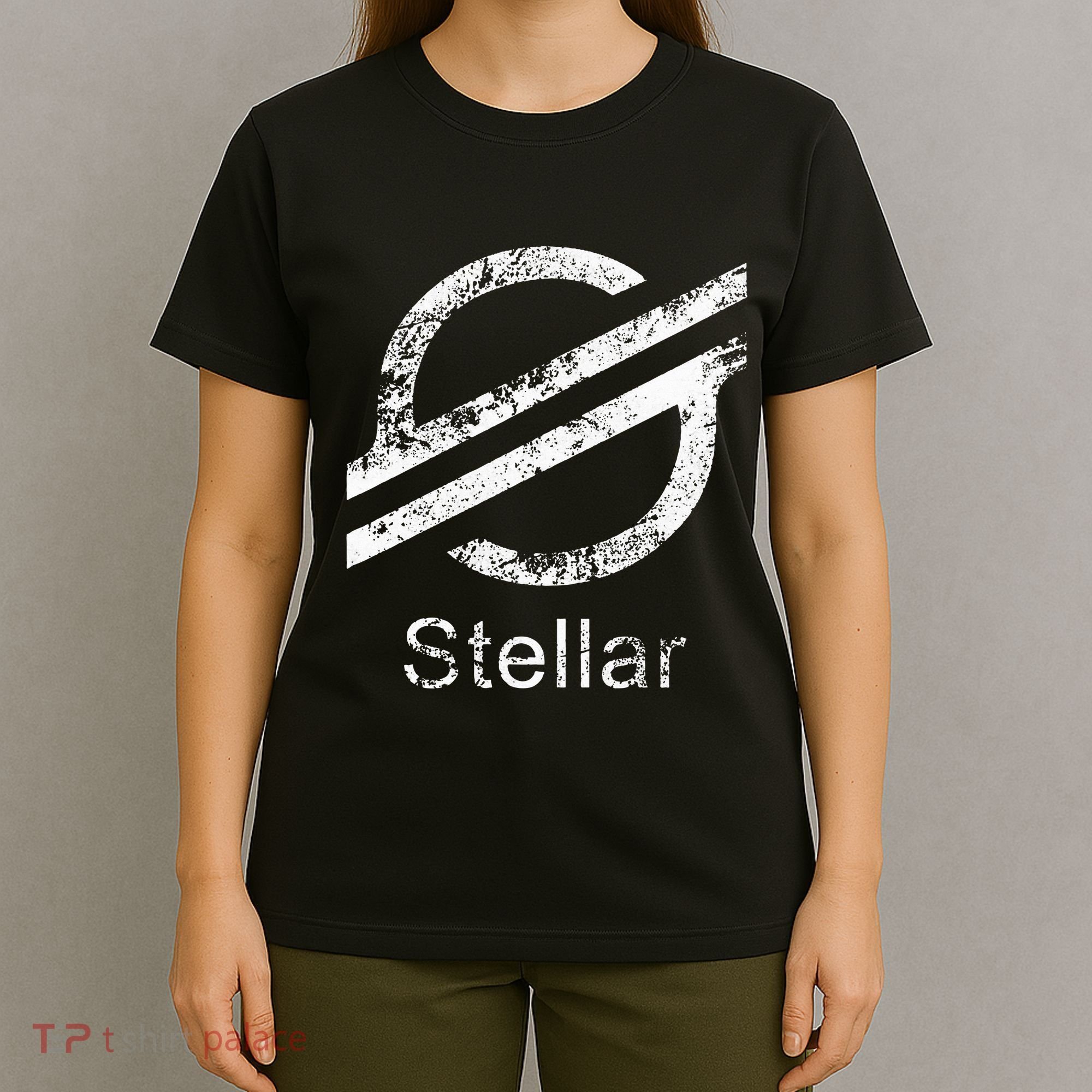 Stellar Lumens Crypto Xlm Token Decentralized Blockchain T-Shirt