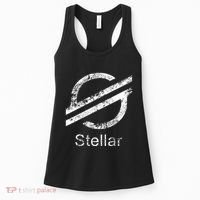 Stellar Lumens Crypto Xlm Token Decentralized Blockchain Women's Tank Top thumb 0