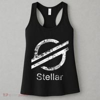 Stellar Lumens Crypto Xlm Token Decentralized Blockchain Women's Tank Top thumb 3