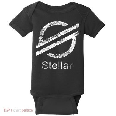 Stellar Lumens Crypto Xlm Token Decentralized Blockchain Baby Bodysuit