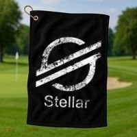 Stellar Lumens Crypto Xlm Token Decentralized Blockchain Golf Towel thumb 1