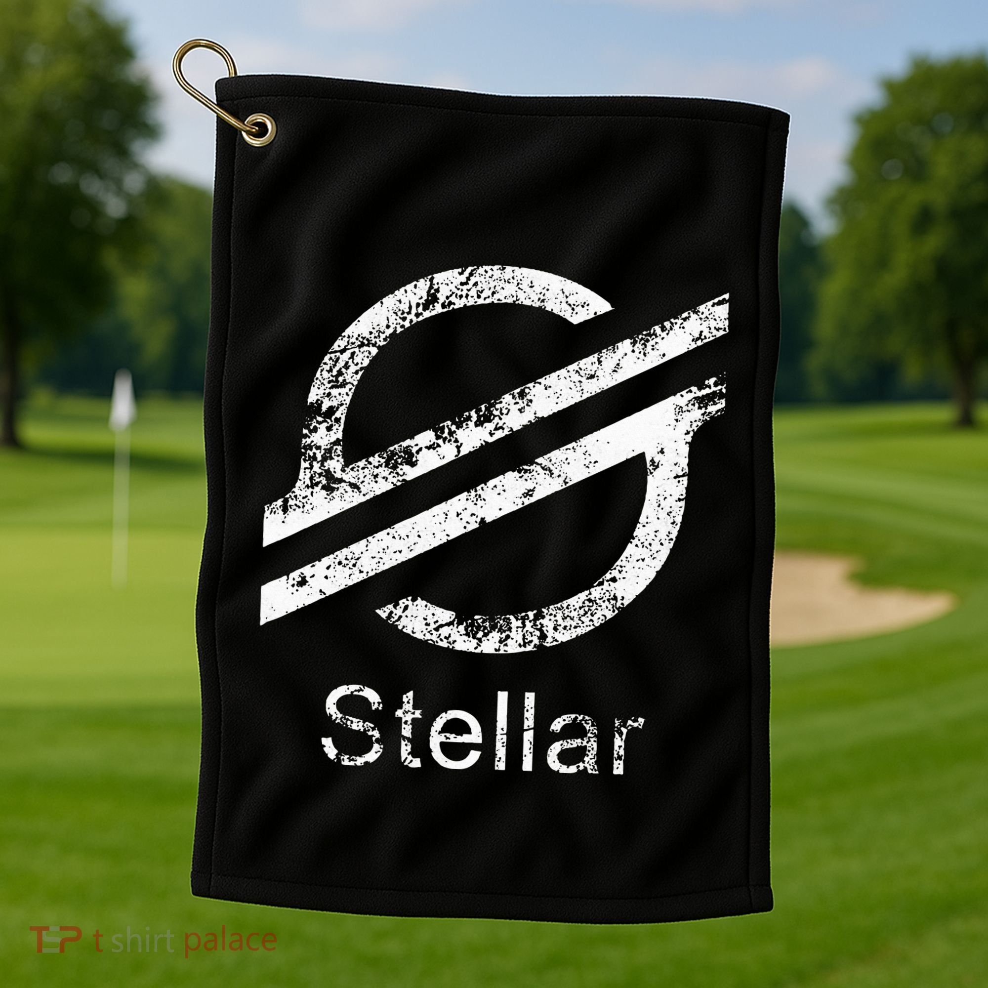 Stellar Lumens Crypto Xlm Token Decentralized Blockchain Golf Towel