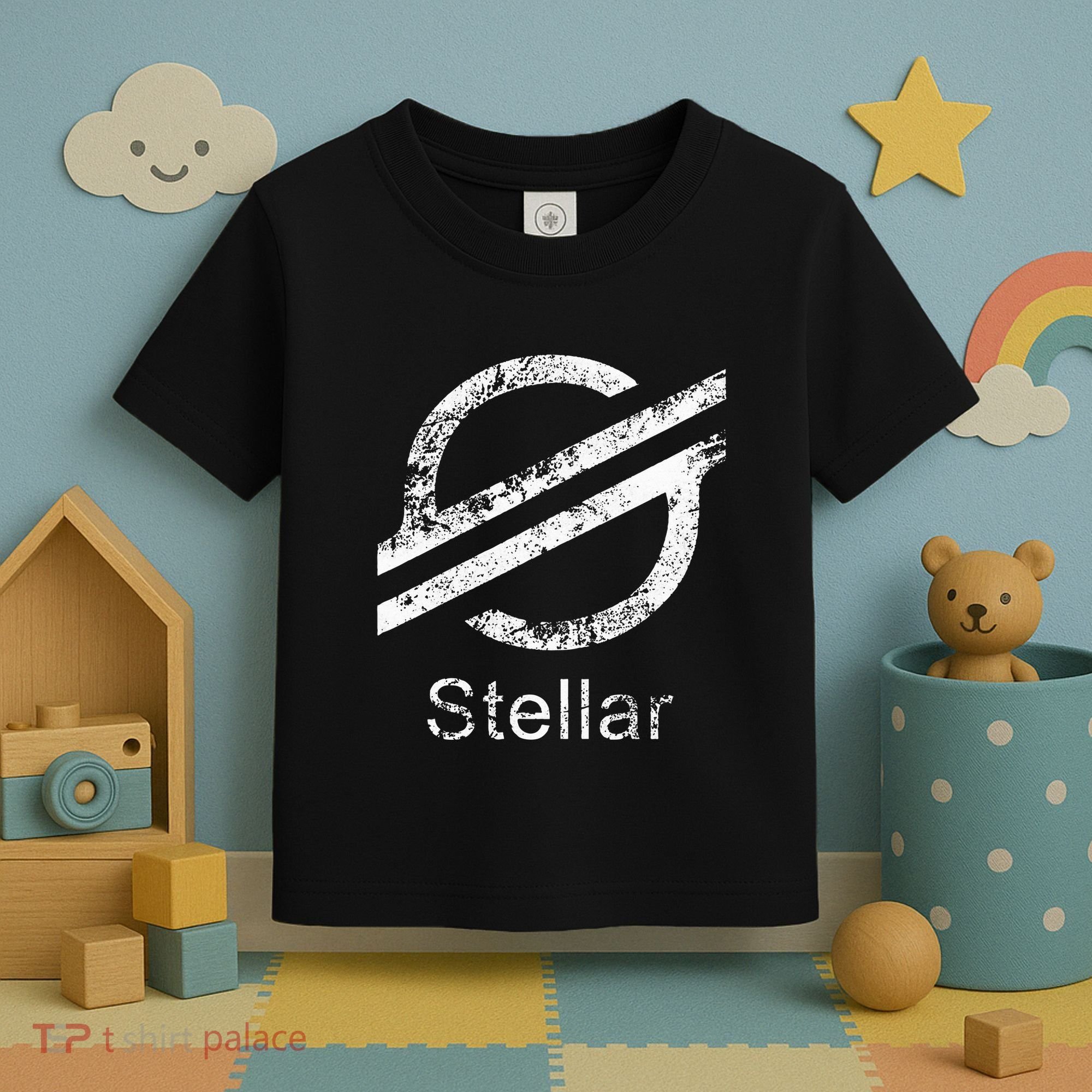 Stellar Lumens Crypto Xlm Token Decentralized Blockchain Toddler T-Shirt