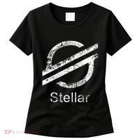 Stellar Lumens Crypto Xlm Token Decentralized Blockchain Women's T-Shirt thumb 0
