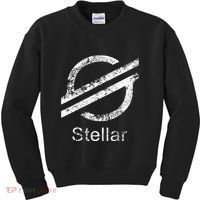 Stellar Lumens Crypto Xlm Token Decentralized Blockchain Kids Sweatshirt thumb 0