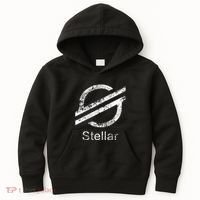 Stellar Lumens Crypto Xlm Token Decentralized Blockchain Kids Hoodie thumb 0