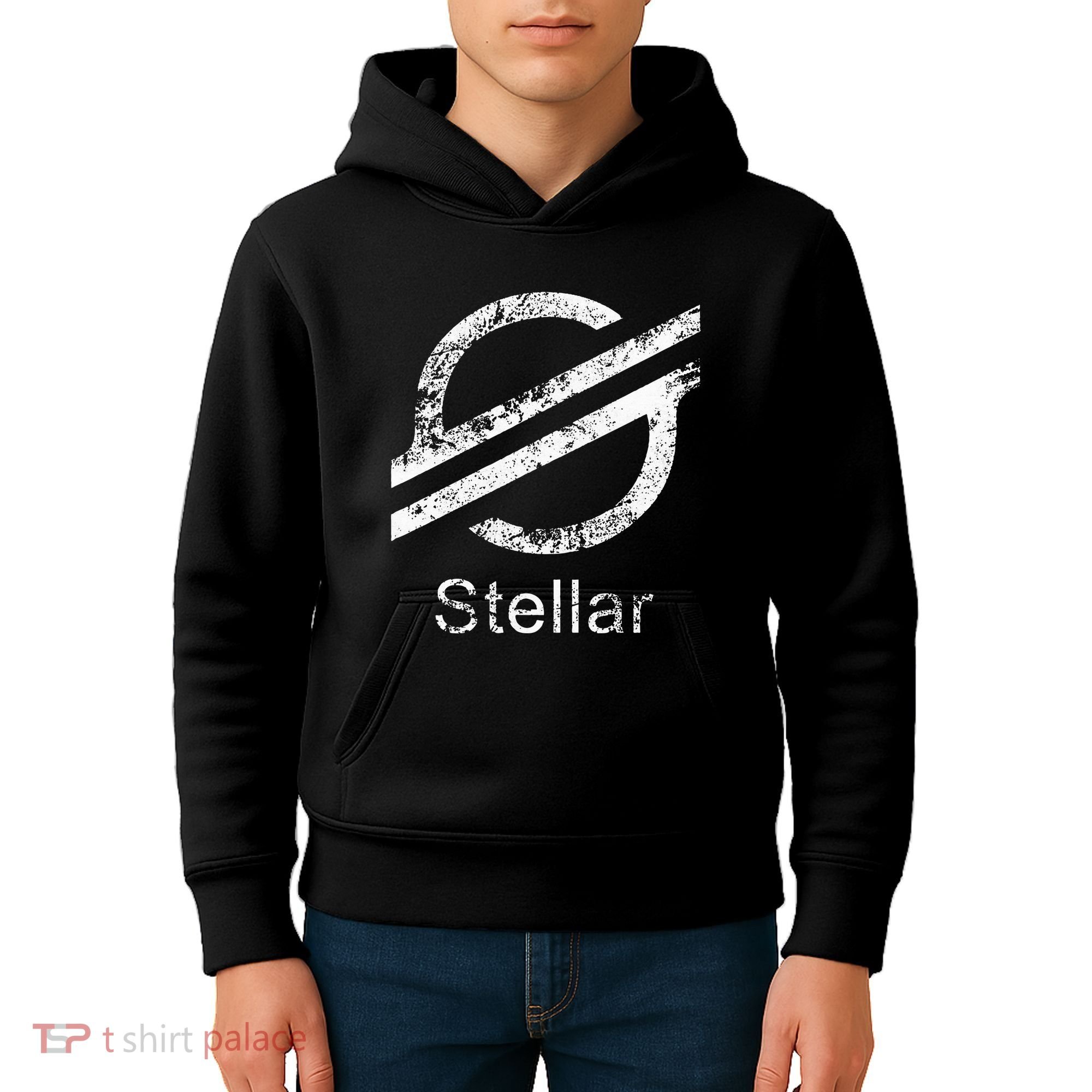 Stellar Lumens Crypto Xlm Token Decentralized Blockchain Kids Hoodie