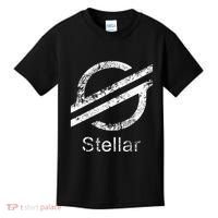 Stellar Lumens Crypto Xlm Token Decentralized Blockchain Kids T-Shirt thumb 0