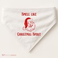 Smells Like Christmas USA-Made Doggie Bandana thumb 0