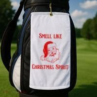 Smells Like Christmas Golf Towel thumb 2