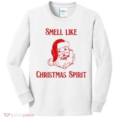 Smells Like Christmas Kids Long Sleeve Shirt