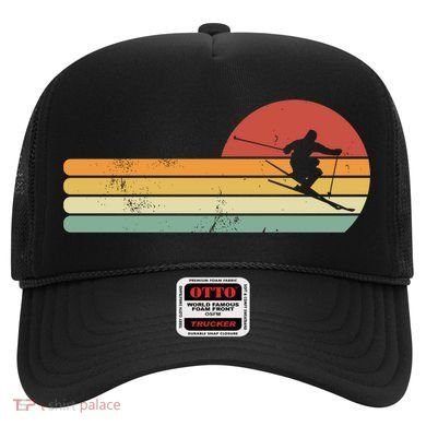 Ski Lover Colorful Retro Snowboarding Cute Gift Hat