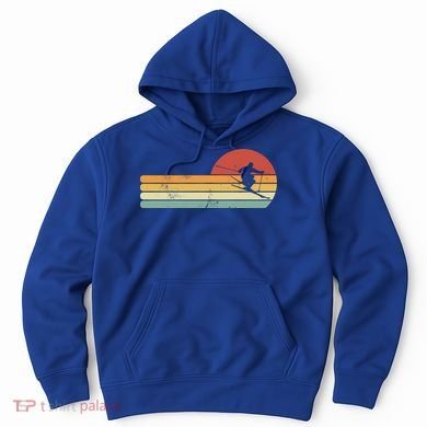 Ski Lover Colorful Retro Snowboarding Cute Gift Hoodie