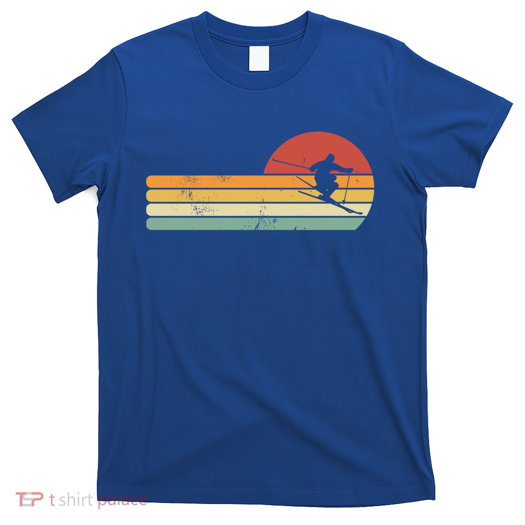 Ski Lover Colorful Retro Snowboarding Cute Gift T-Shirt