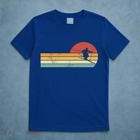 Ski Lover Colorful Retro Snowboarding Cute Gift T-Shirt thumb 5