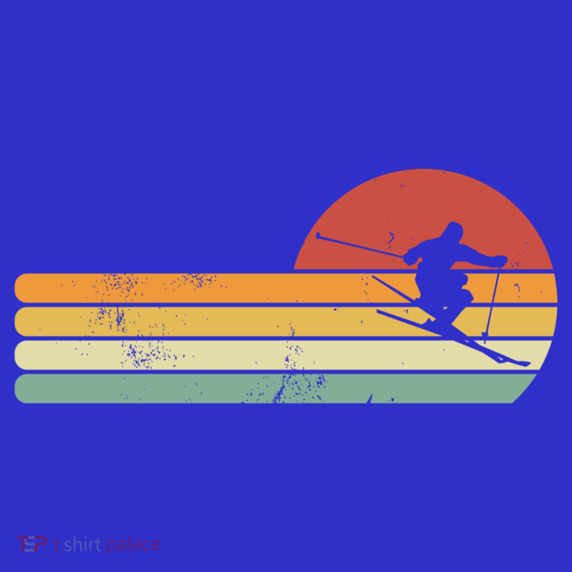Ski Lover Colorful Retro Snowboarding Cute Gift T-Shirt