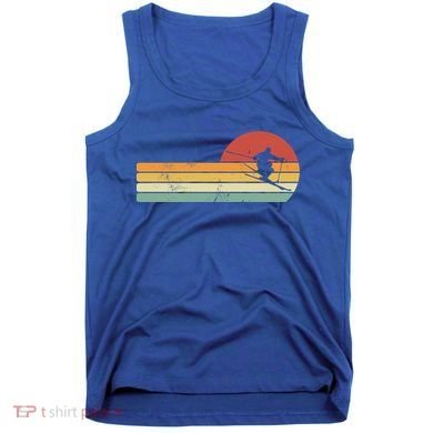 Ski Lover Colorful Retro Snowboarding Cute Gift Tank Top