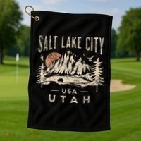 Salt Lake City Golf Towel thumb 1