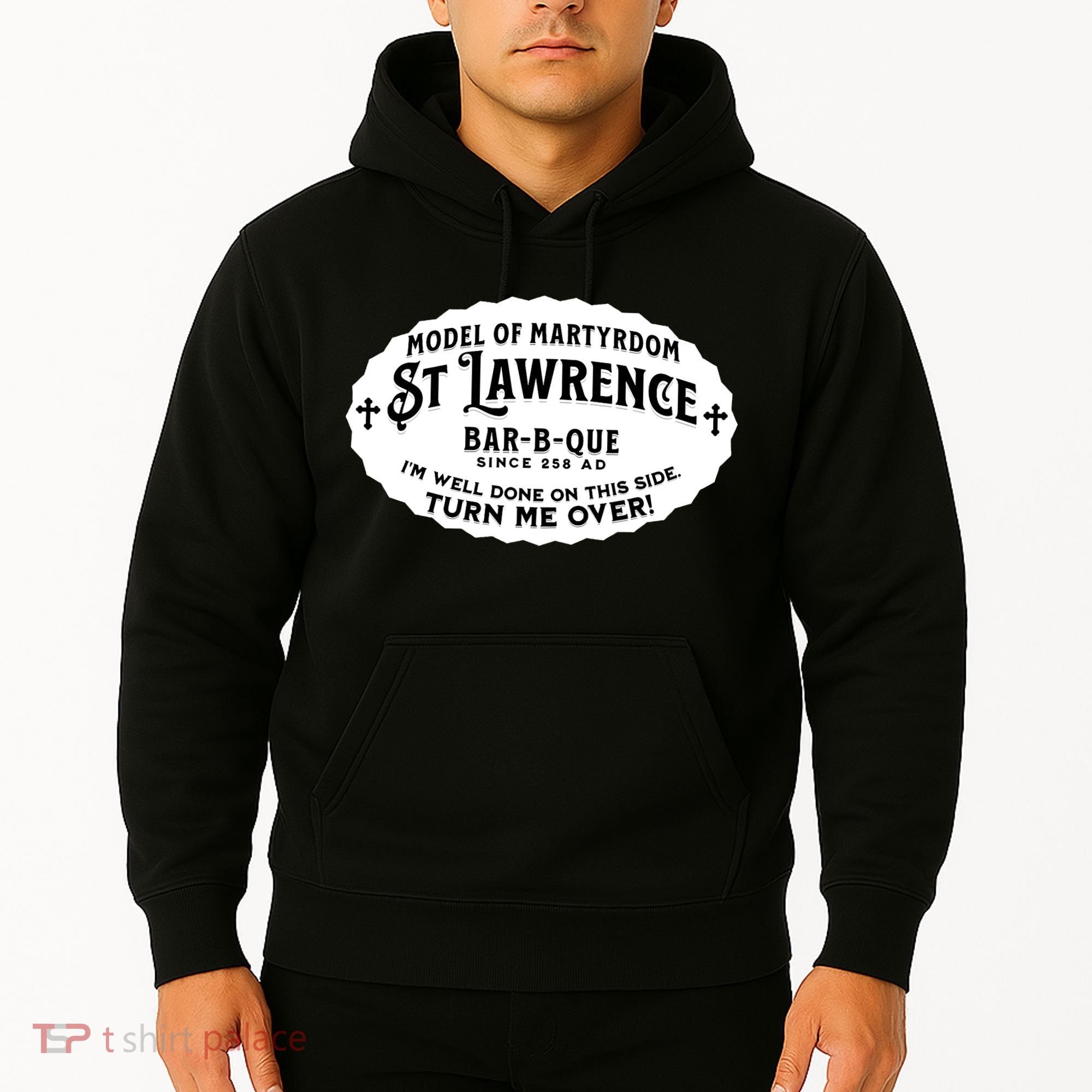 St Lawrence Catholic BBQ Fathers Day gift Deacon Hoodie