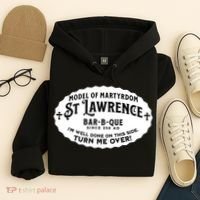 St Lawrence Catholic BBQ Fathers Day gift Deacon Hoodie thumb 4