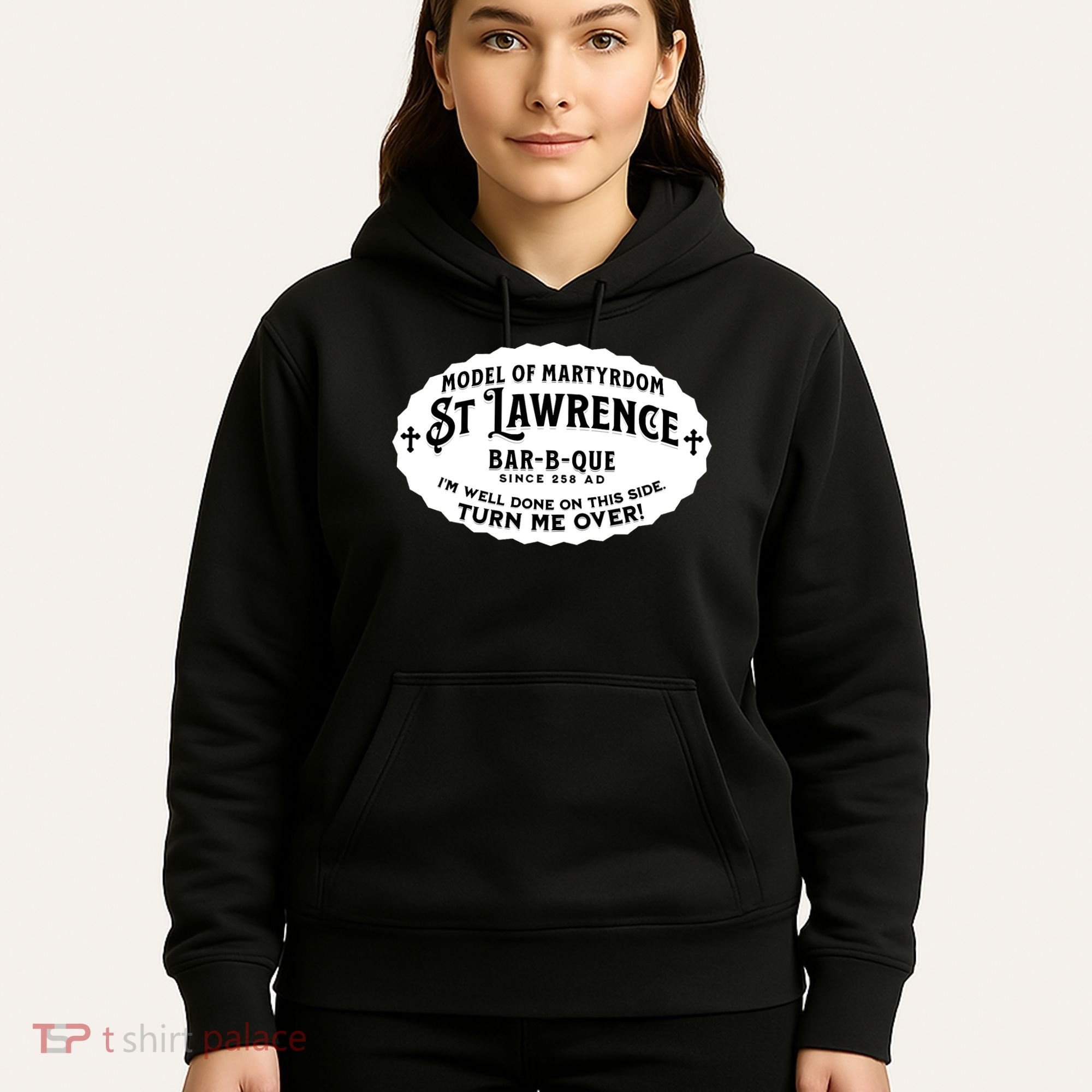 St Lawrence Catholic BBQ Fathers Day gift Deacon Hoodie
