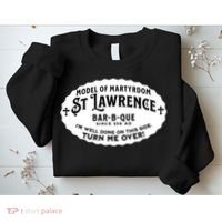 St Lawrence Catholic BBQ Fathers Day gift Deacon Sweatshirt thumb 2