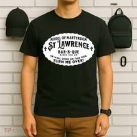 St Lawrence Catholic BBQ Fathers Day gift Deacon T-Shirt thumb 6