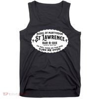 St Lawrence Catholic BBQ Fathers Day gift Deacon Tank Top thumb 0