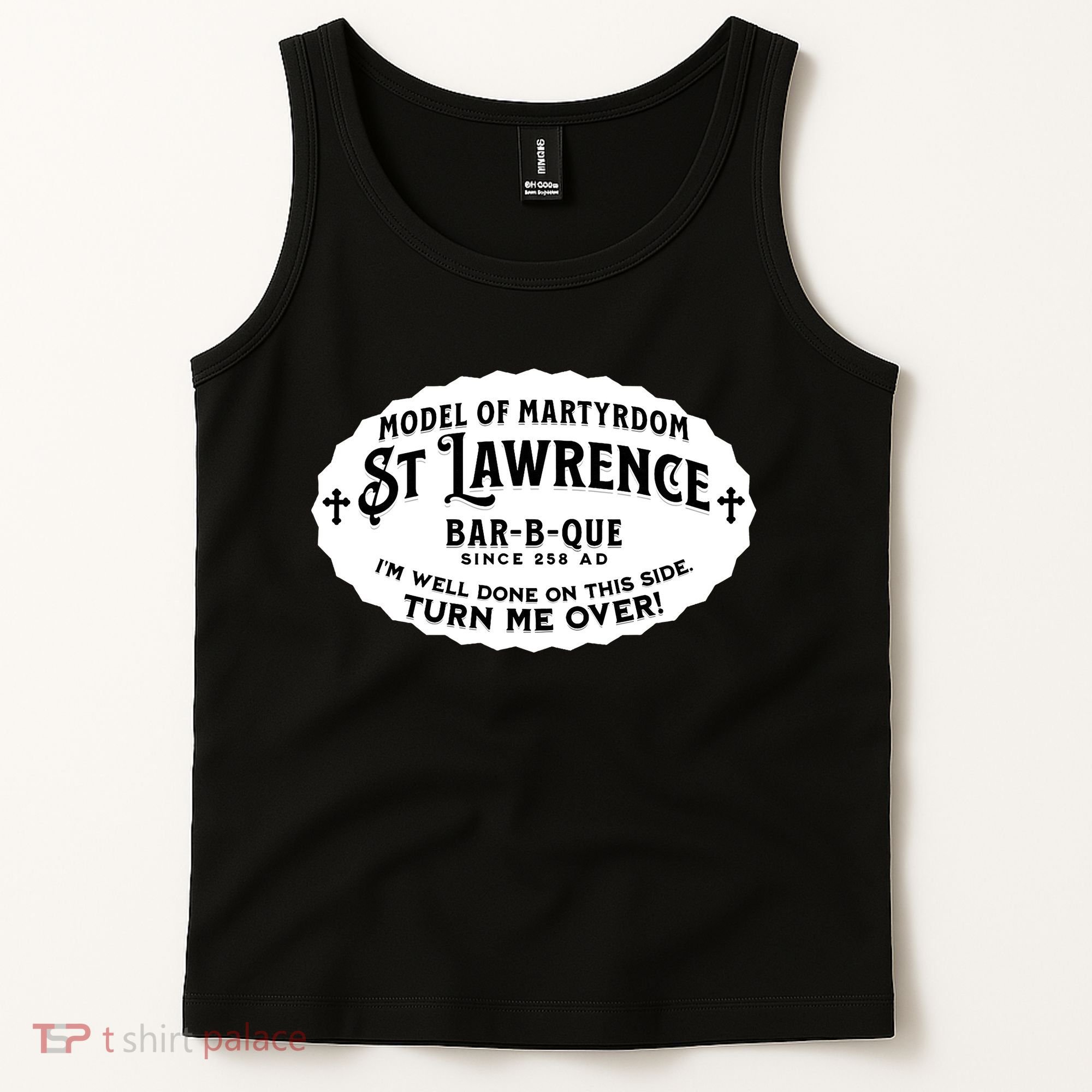 St Lawrence Catholic BBQ Fathers Day gift Deacon Tank Top