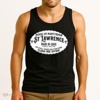St Lawrence Catholic BBQ Fathers Day gift Deacon Tank Top thumb 3