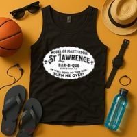 St Lawrence Catholic BBQ Fathers Day gift Deacon Tank Top thumb 4