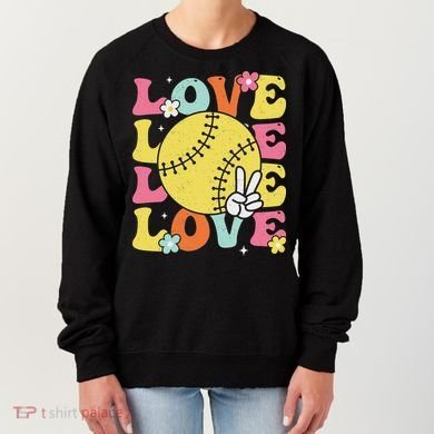 Softball Love Cute Softball  Women's Sweatshirt