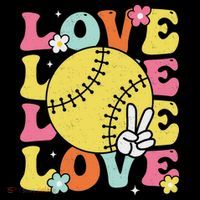 Softball Love Cute Softball  Doggie Tank thumb 4