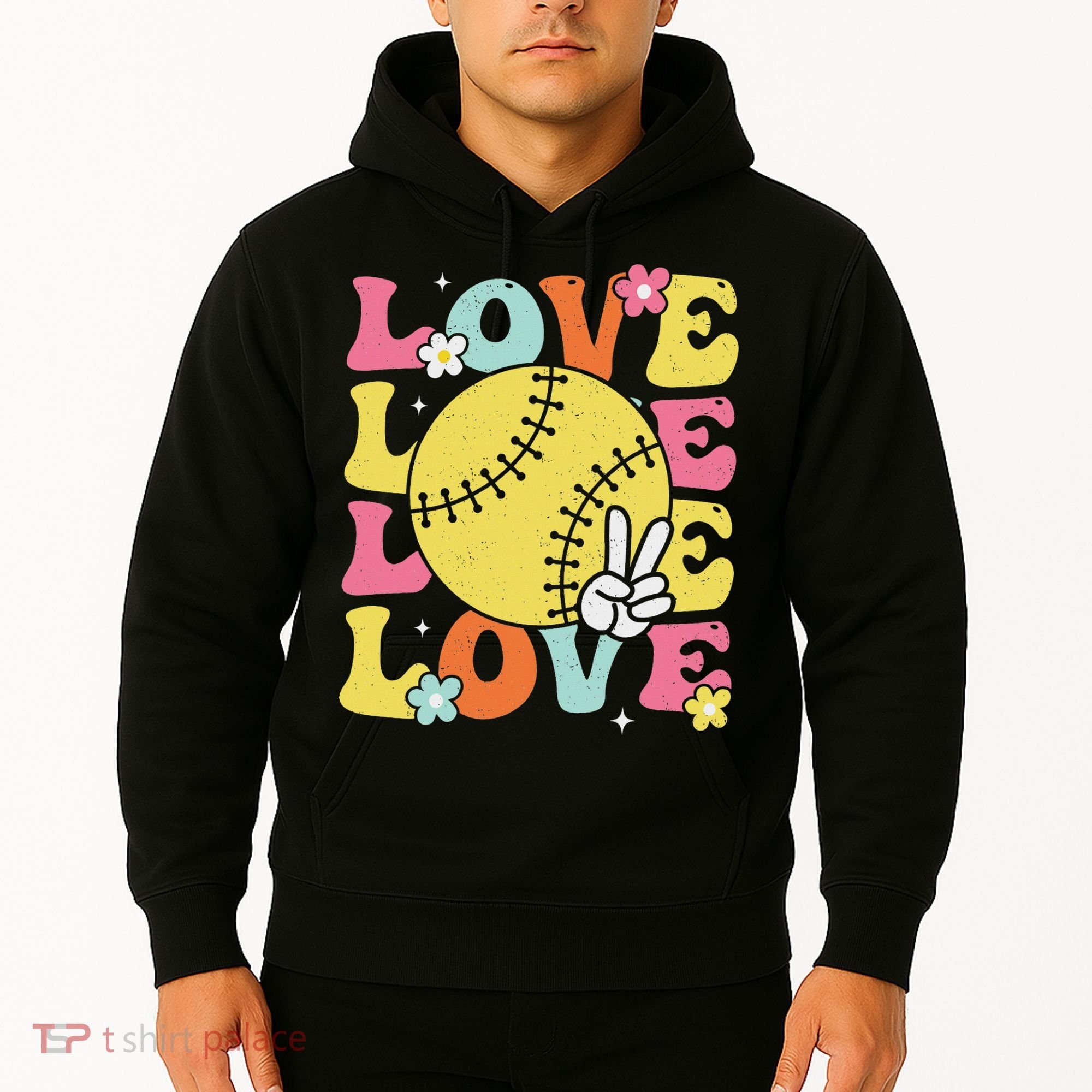 Softball Love Cute Softball  Hoodie