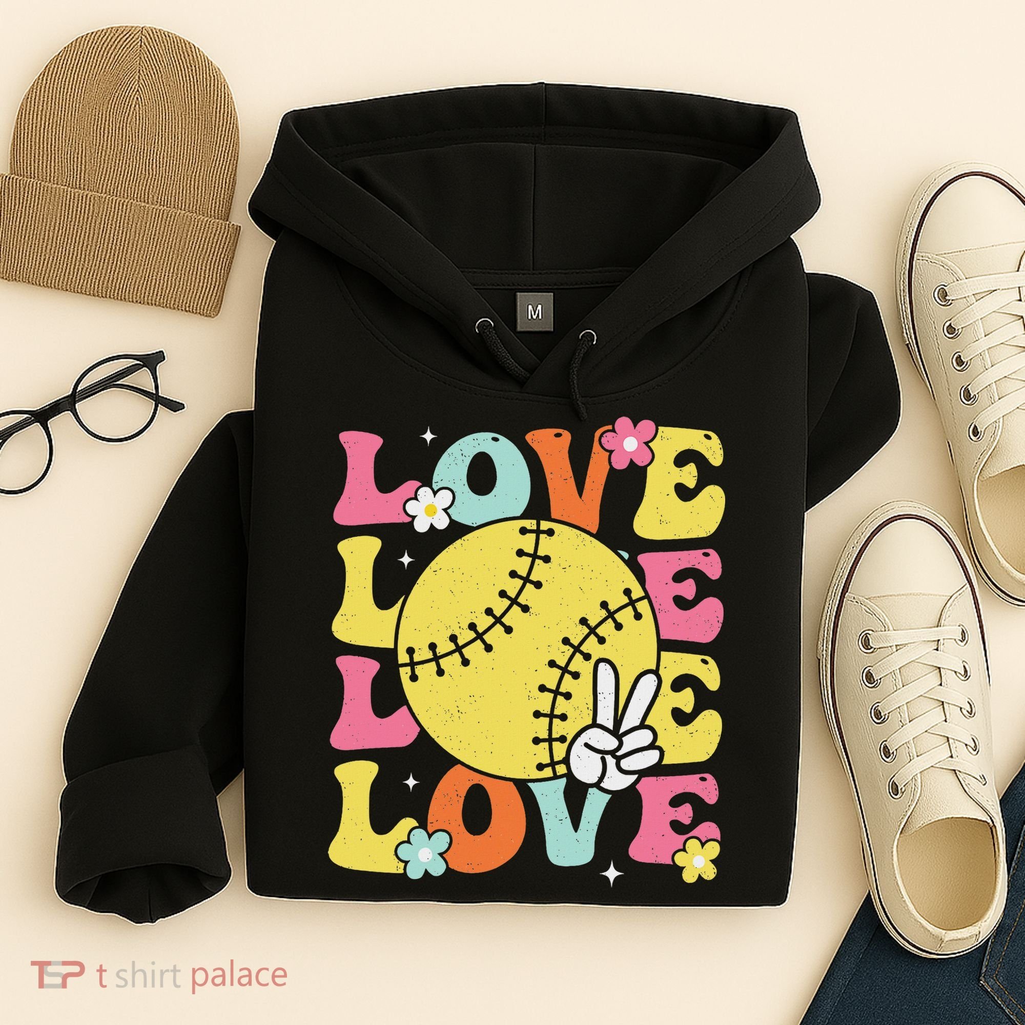 Softball Love Cute Softball  Hoodie