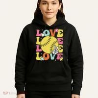 Softball Love Cute Softball  Hoodie thumb 5