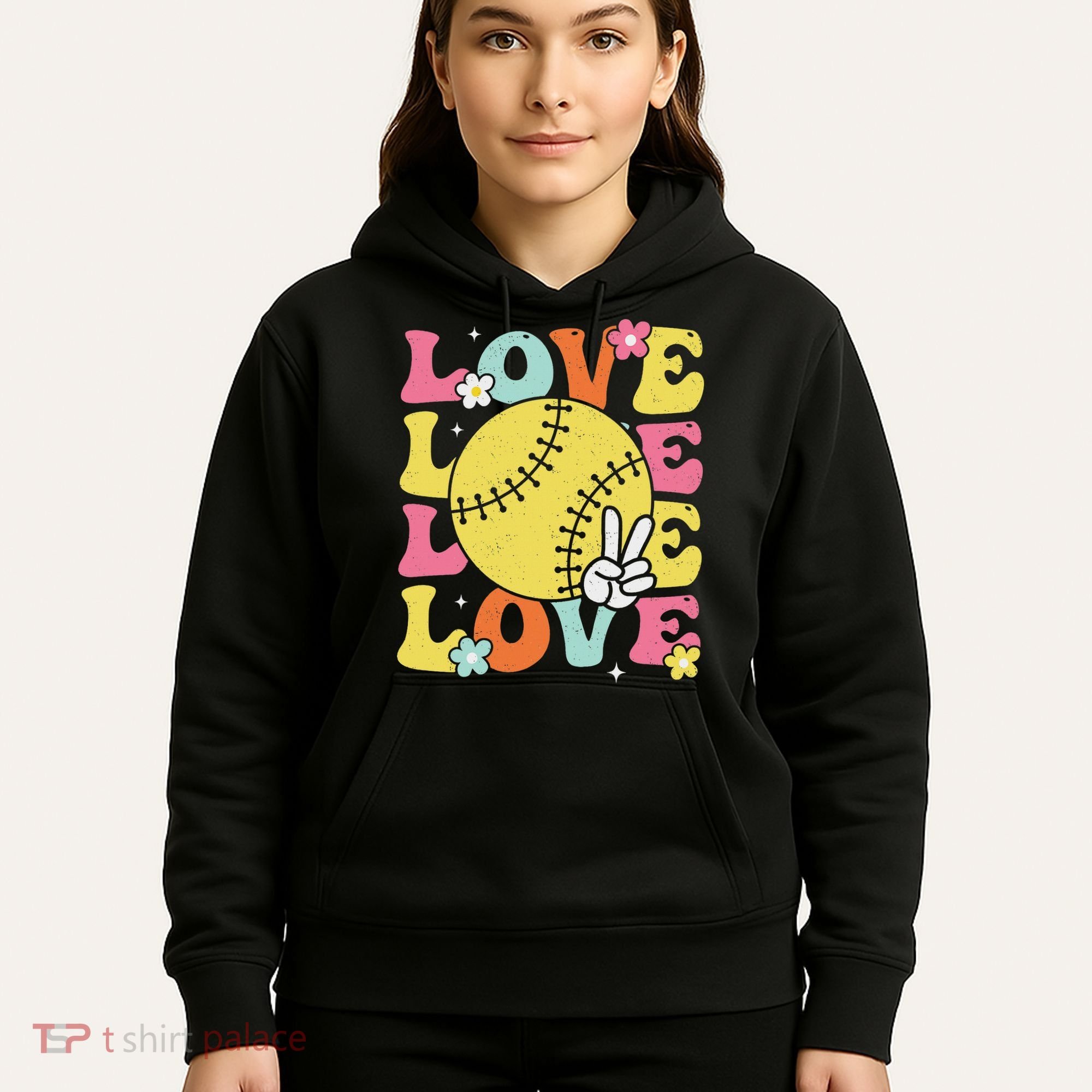 Softball Love Cute Softball  Hoodie