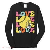 Softball Love Cute Softball  Long Sleeve Shirt thumb 0