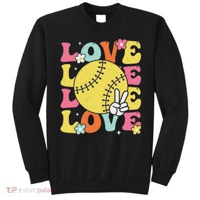 Softball Love Cute Softball  Sweatshirt