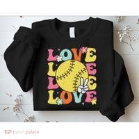 Softball Love Cute Softball  Sweatshirt thumb 2